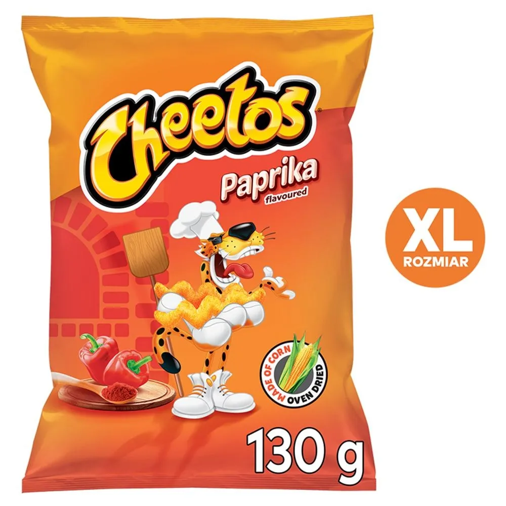 Cheetos Chrupki kukurydziane o smaku papryki 130 g