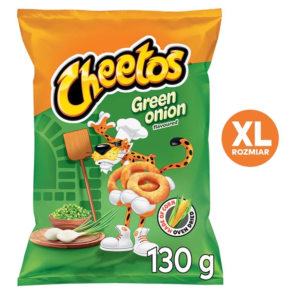 Cheetos Chrupki kukurydziane o smaku zielonej cebulki 130 g