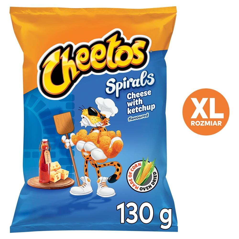 Cheetos Spirals Chrupki kukurydziane o smaku serowo-ketchupowym 130 g