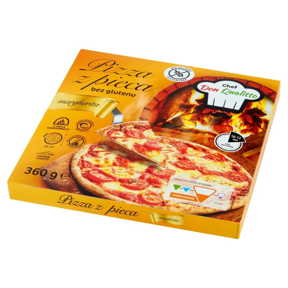 Chef Don Qualitto Pizza z pieca bez glutenu margherita 360 g