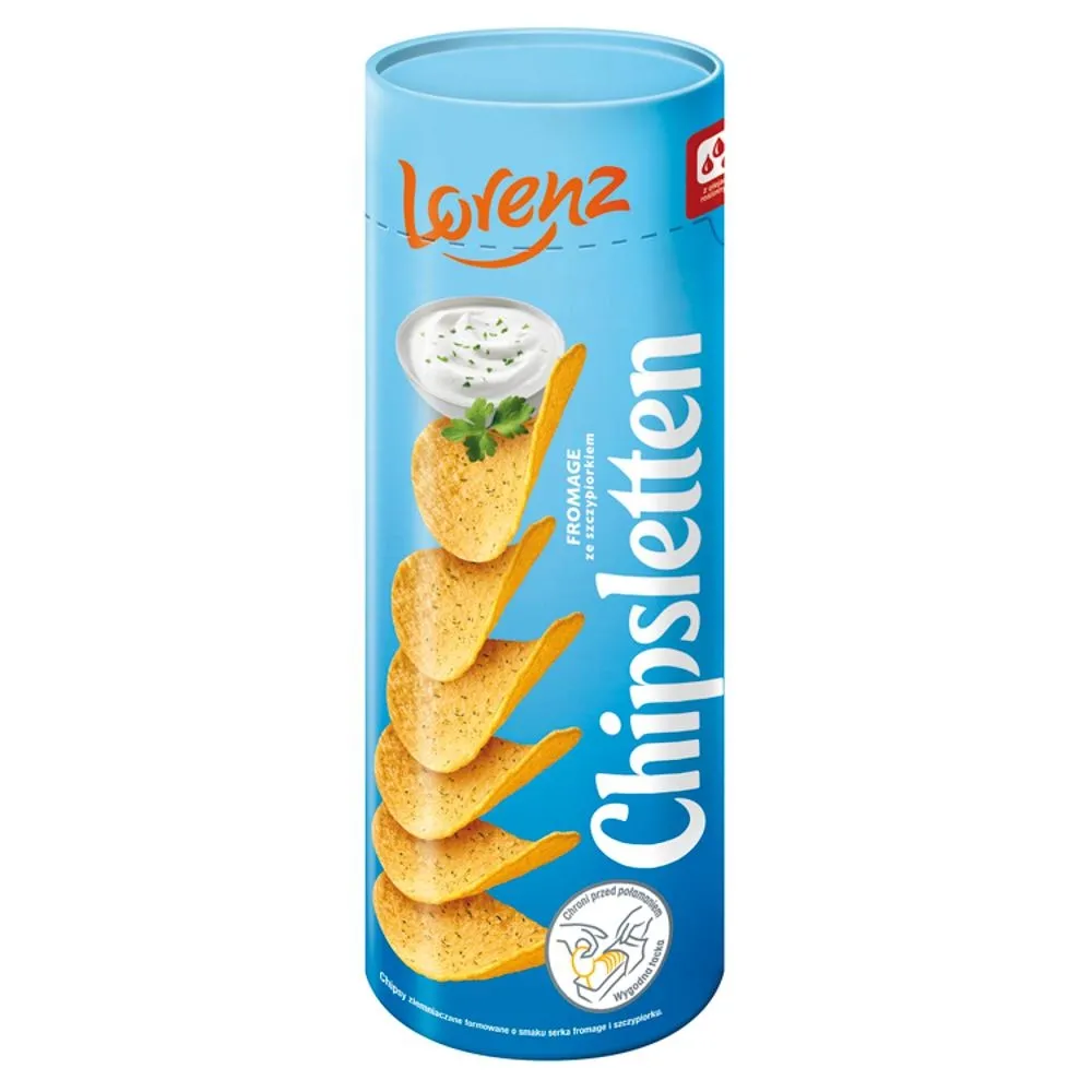 Chipsletten Chipsy ziemniaczane fromage ze szczypiorkiem 100 g