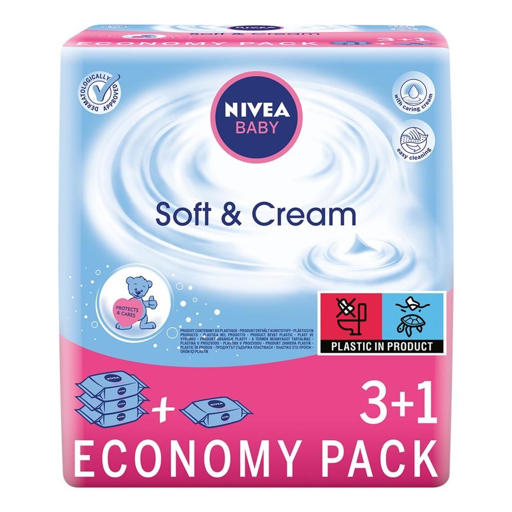 Chusteczki DLA Niemowląt Soft&Cream 4X63Szt