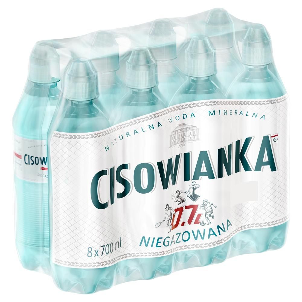 Cisowianka Naturalna woda mineralna niegazowana niskosodowa 8 x 700 ml