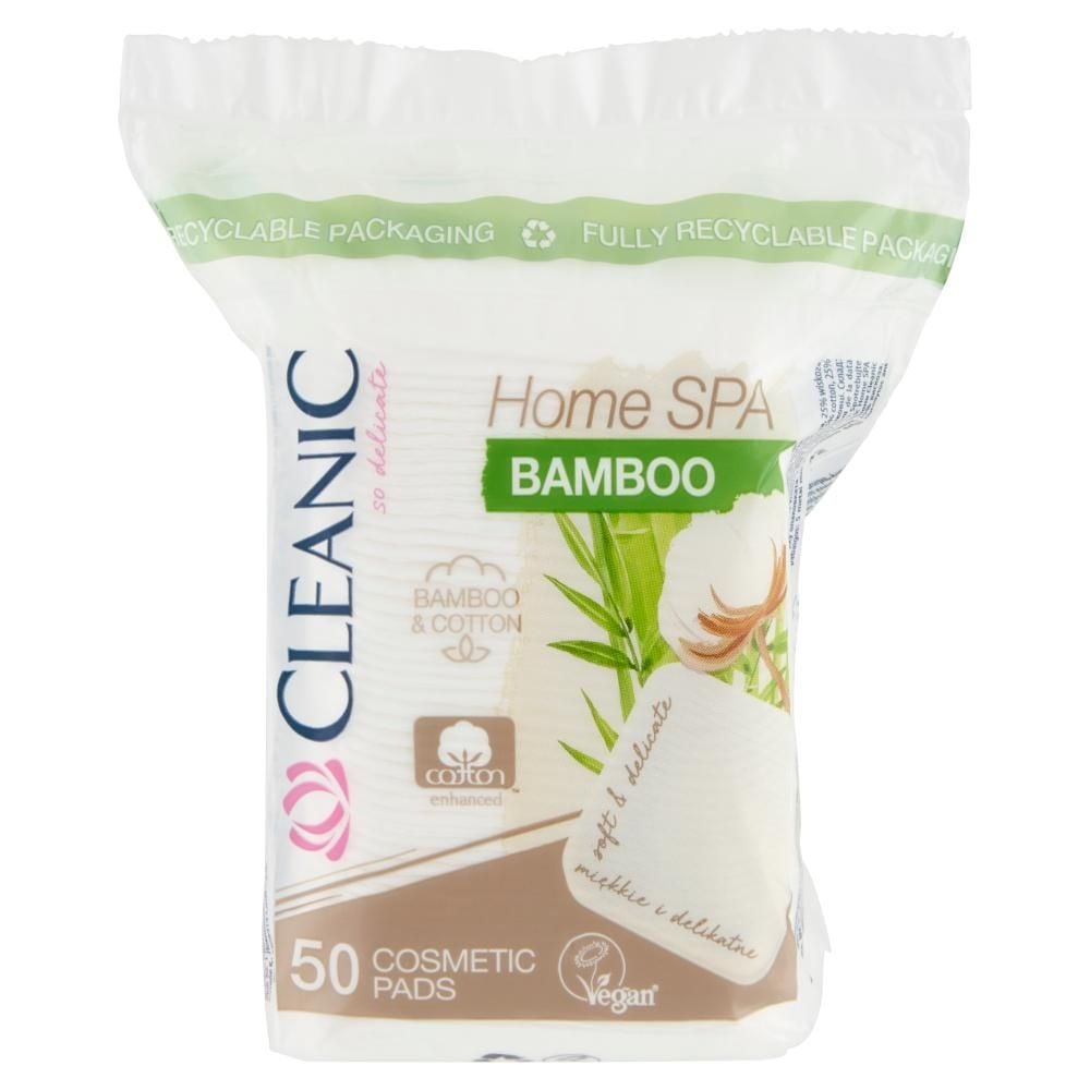 Cleanic Home SPA Bamboo Płatki kosmetyczne 50 sztuk