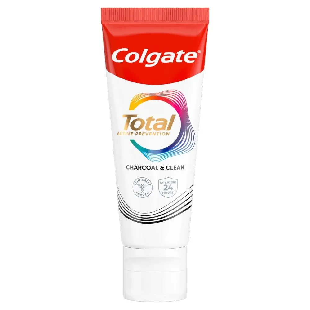 Colgate Total Charcoal & Clean multiochronna Pasta do zębów z aktywnym węglem 75 ml