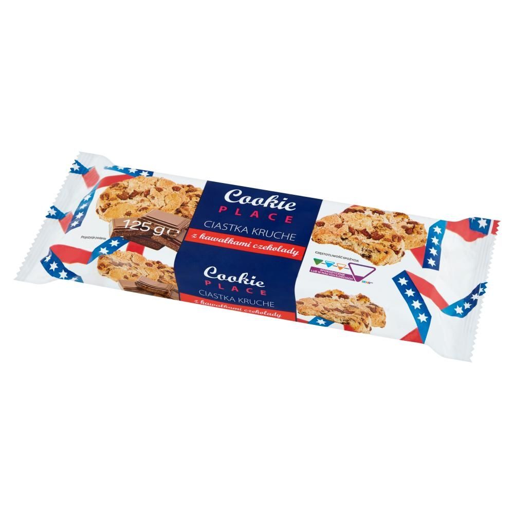 Cookie Place Ciastka kruche z kawałkami czekolady 125 g