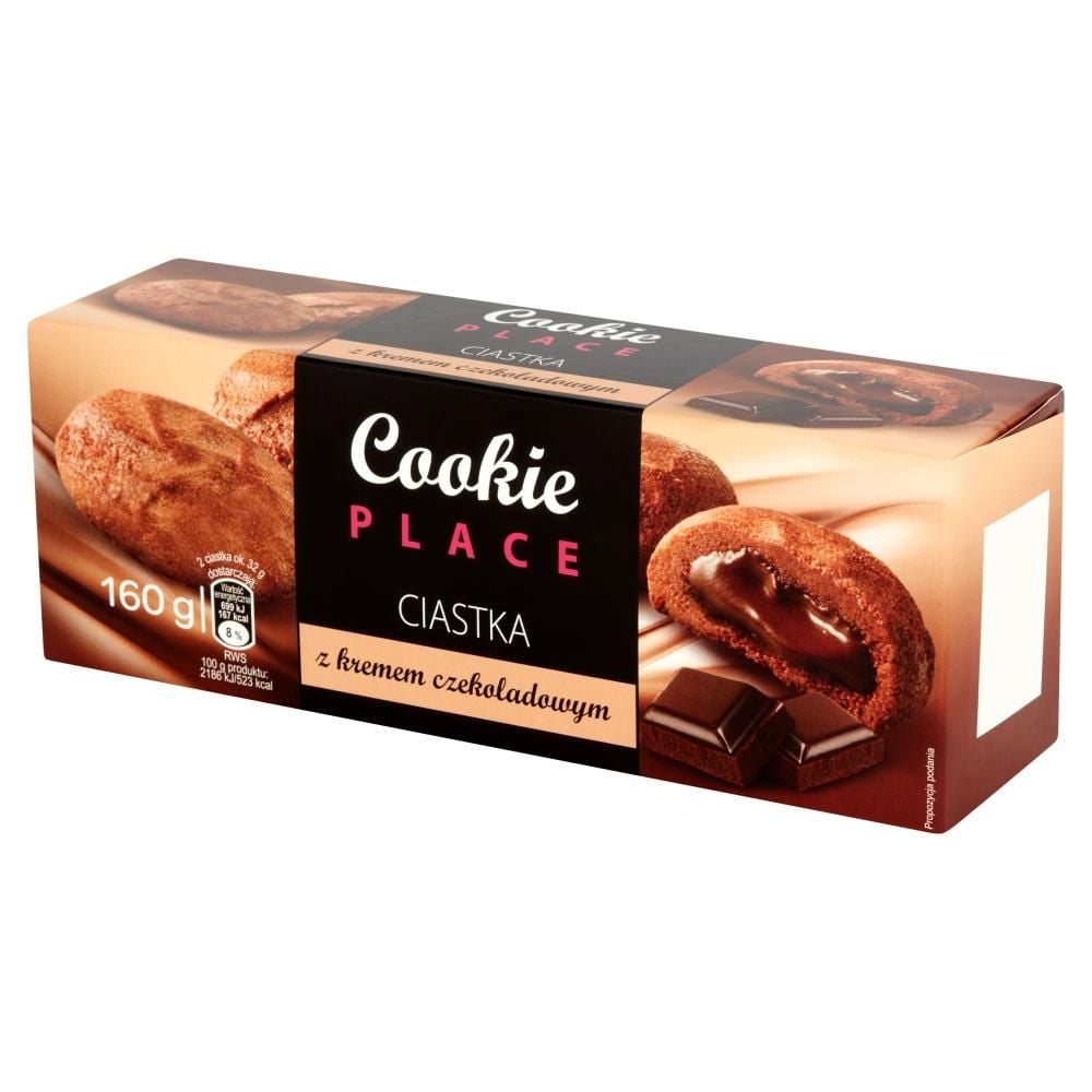 Cookie Place Ciastka z kremem czekoladowym 160 g