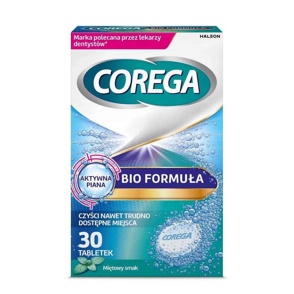 Corega Bio Formula Wyrób medyczny tabletki do codziennego stosowania 30 sztuk