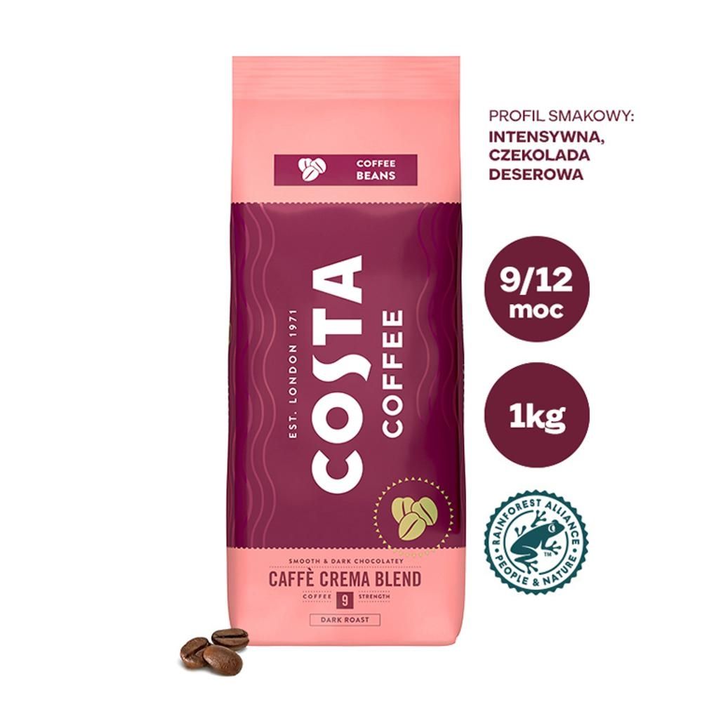 COSTA COFFEE Caffé Crema Blend Kawa ziarnista palona 1 kg