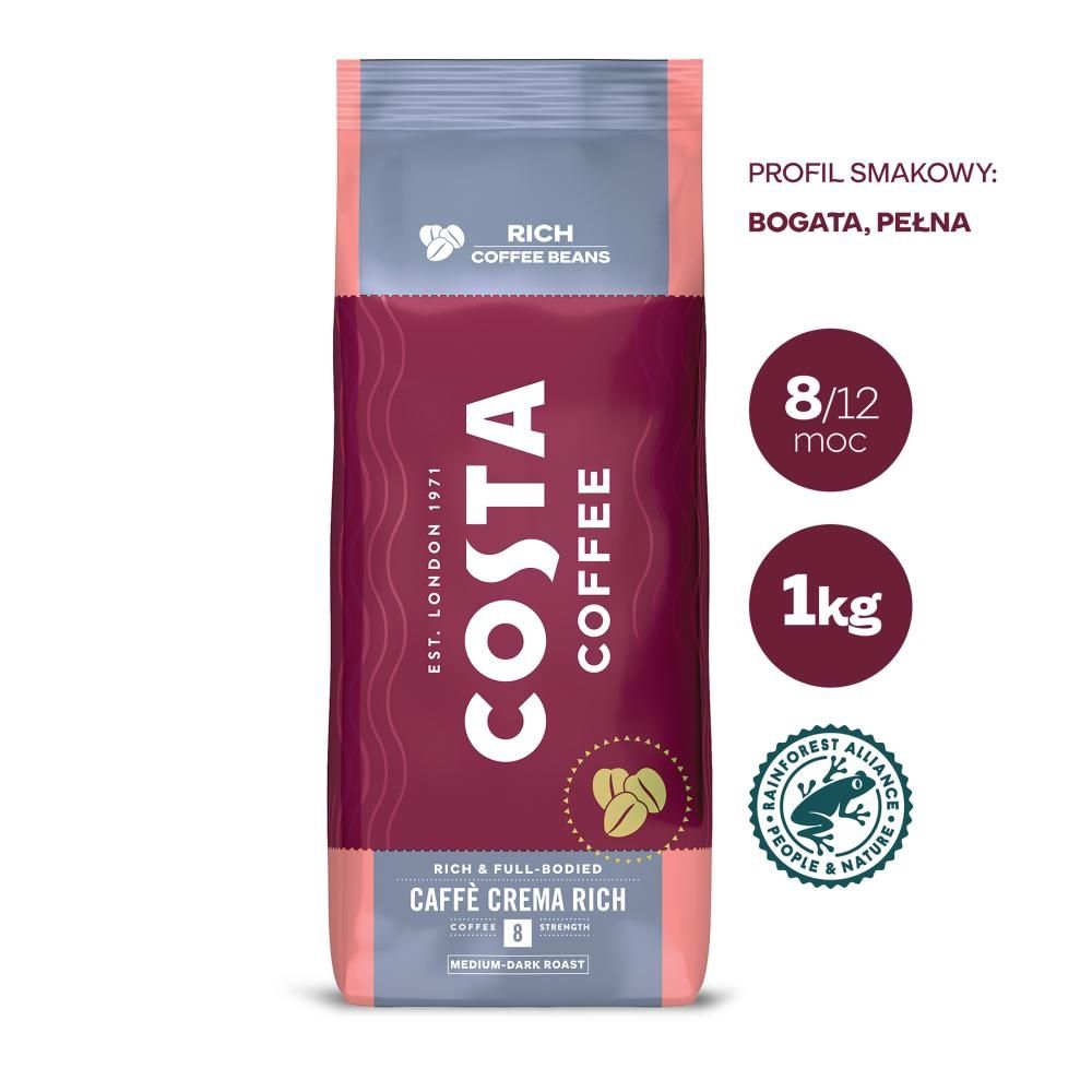 COSTA COFFEE Caffé Crema Rich Kawa ziarnista 1 kg