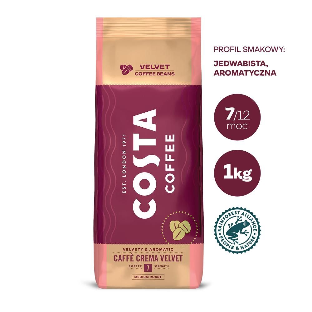 COSTA COFFEE Caffé Crema Velvet Kawa ziarnista 1 kg