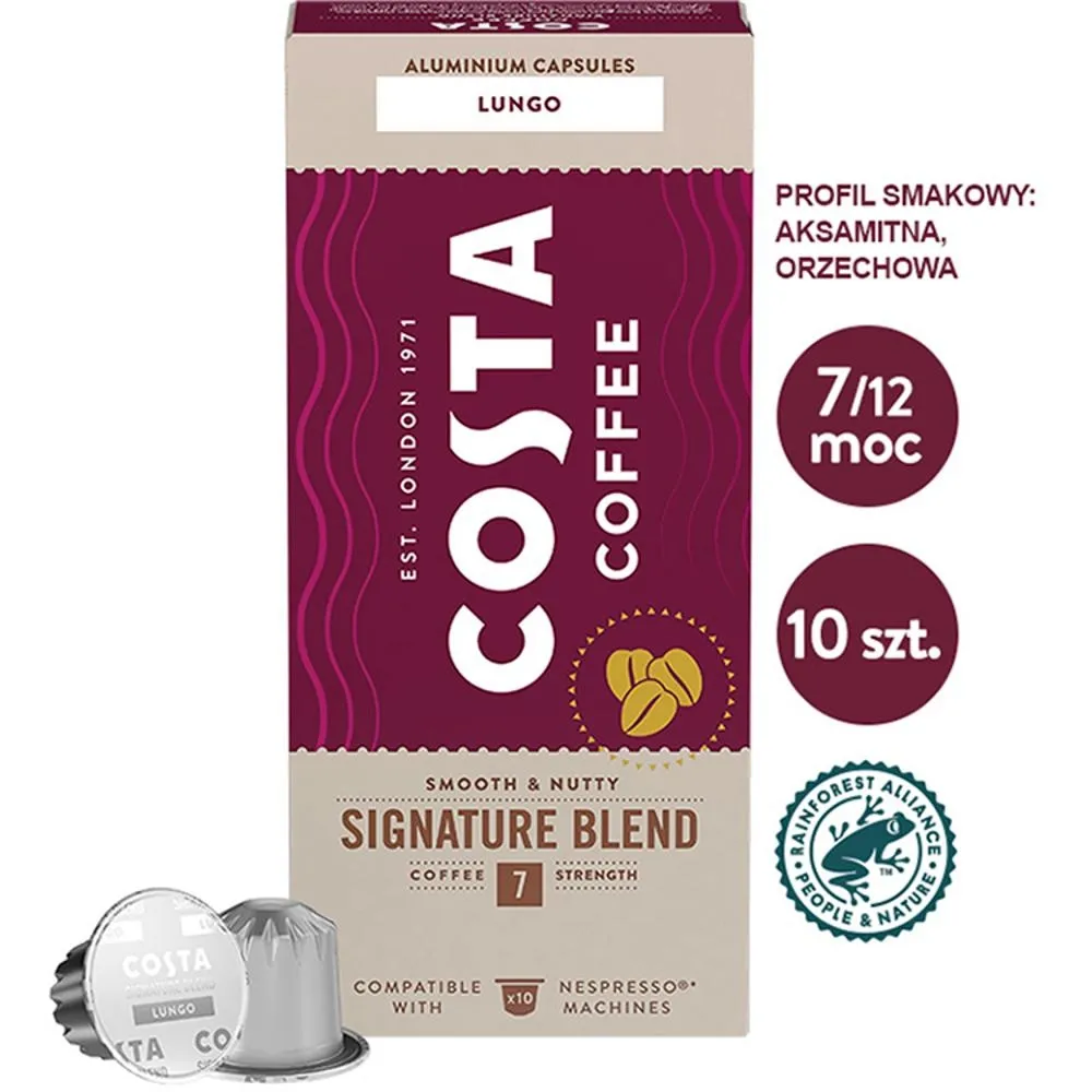 COSTA COFFEE Signature Blend Lungo Kawa w kapsułkach 57 g (10 x 5,7 g)