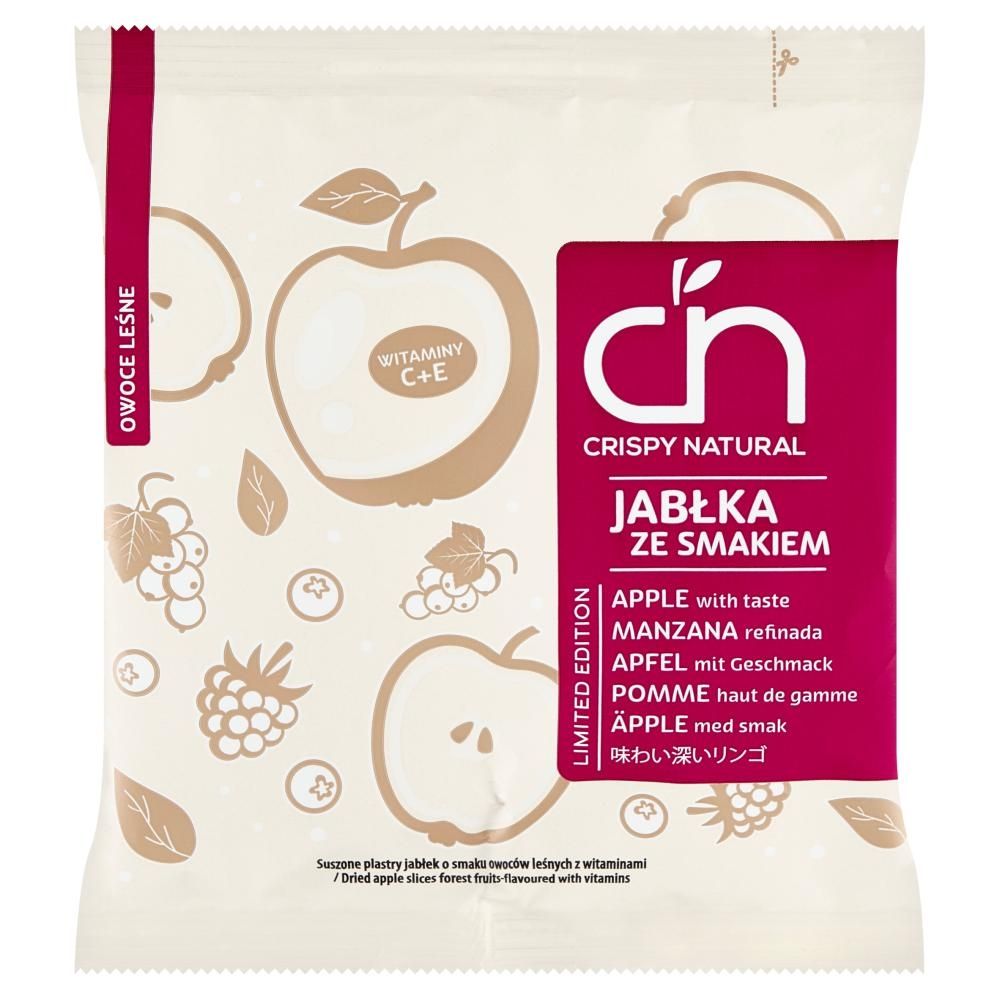 Crispy Natural Suszone plastry jabłek o smaku owoców leśnych z witaminami 18 g