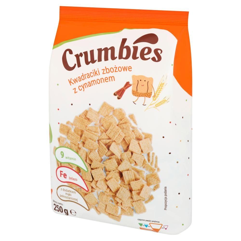 Crumbies Kwadraciki zbożowe z cynamonem 250 g