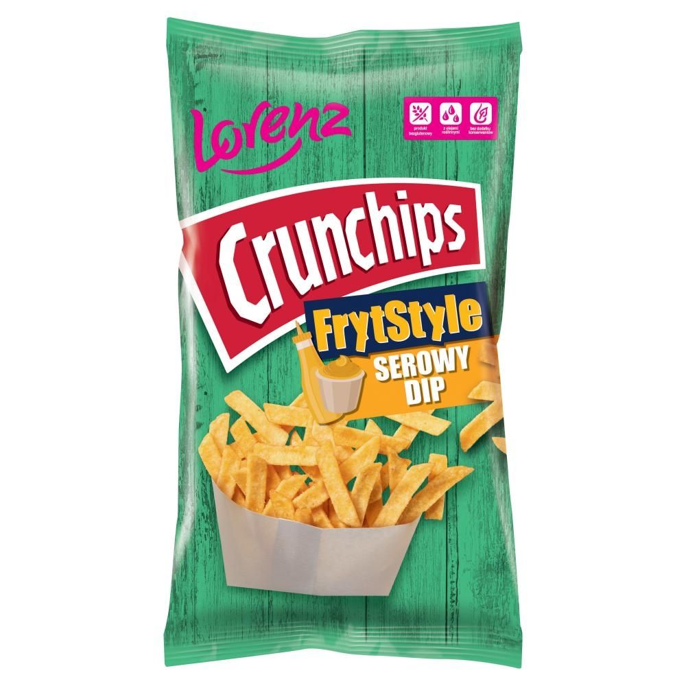 Crunchips FrytStyle Chipsy ziemniaczane serowy dip 70 g