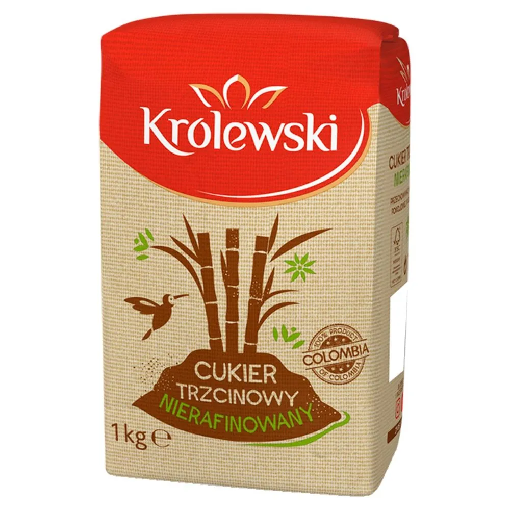 Cukier Królewski Cukier trzcinowy nierafinowany 1 kg