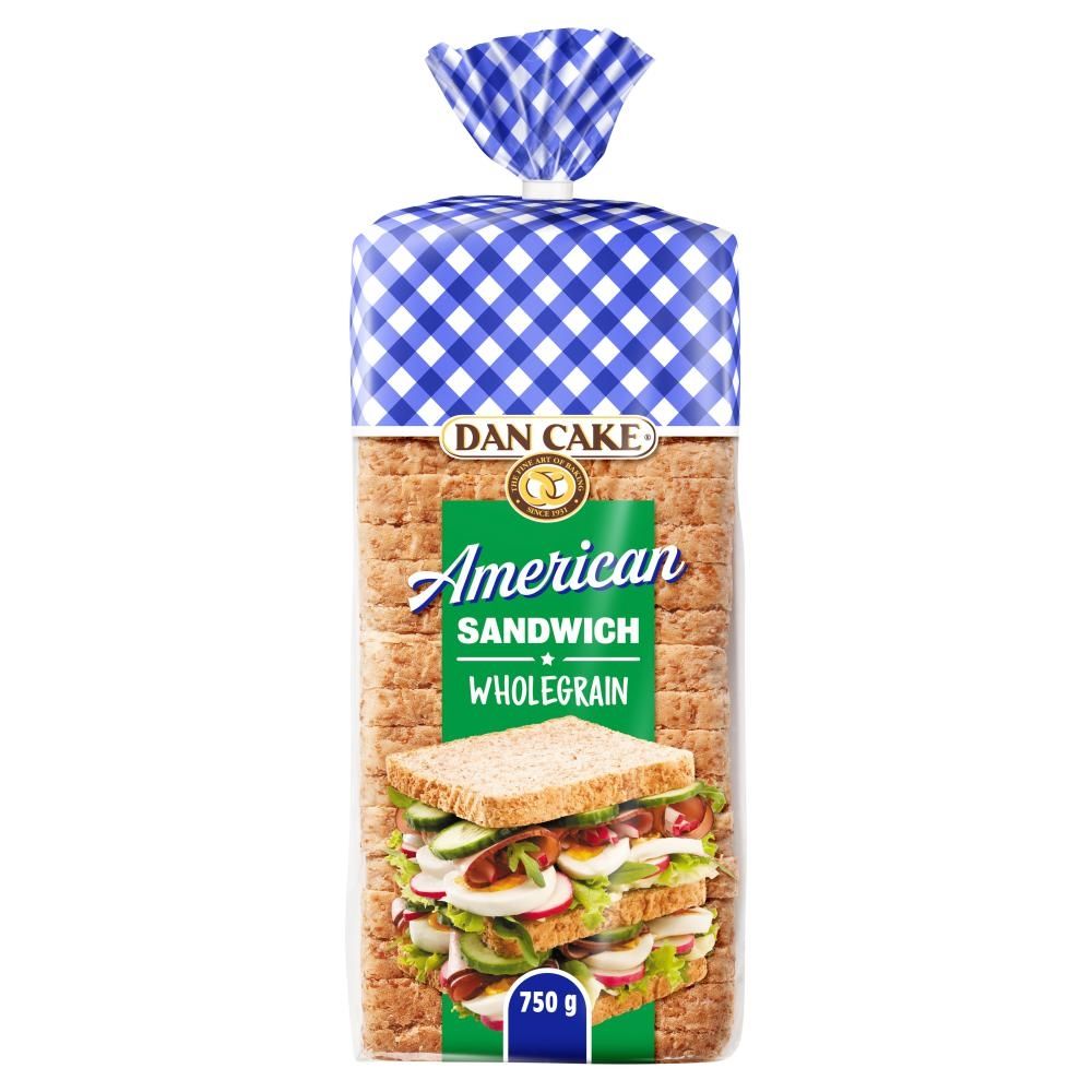 Dan Cake American Toast XXL Chleb pszenny pełnoziarnisty 750 g