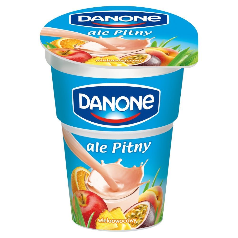 Danone ale Pitny Wieloowocowy Napój jogurtowy 300 g