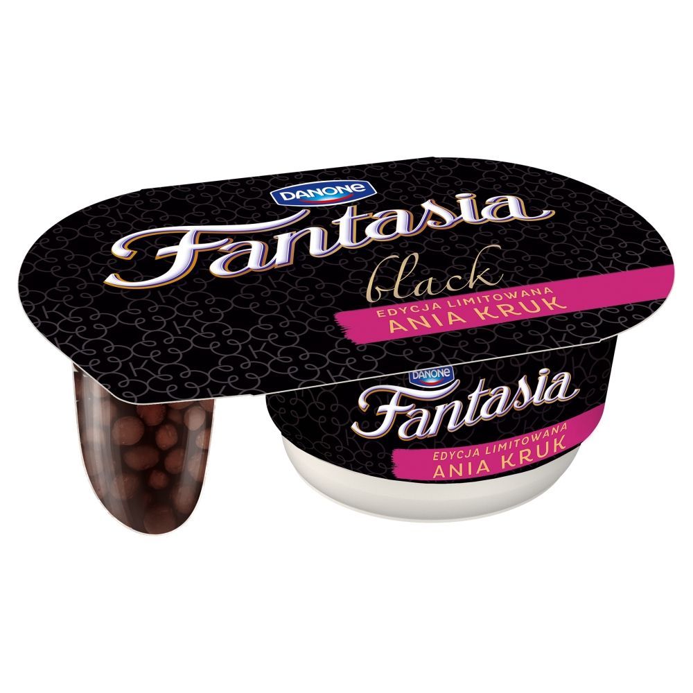 Danone Fantasia Black Jogurt kremowy z kulkami w ciemnym kakao 99 g