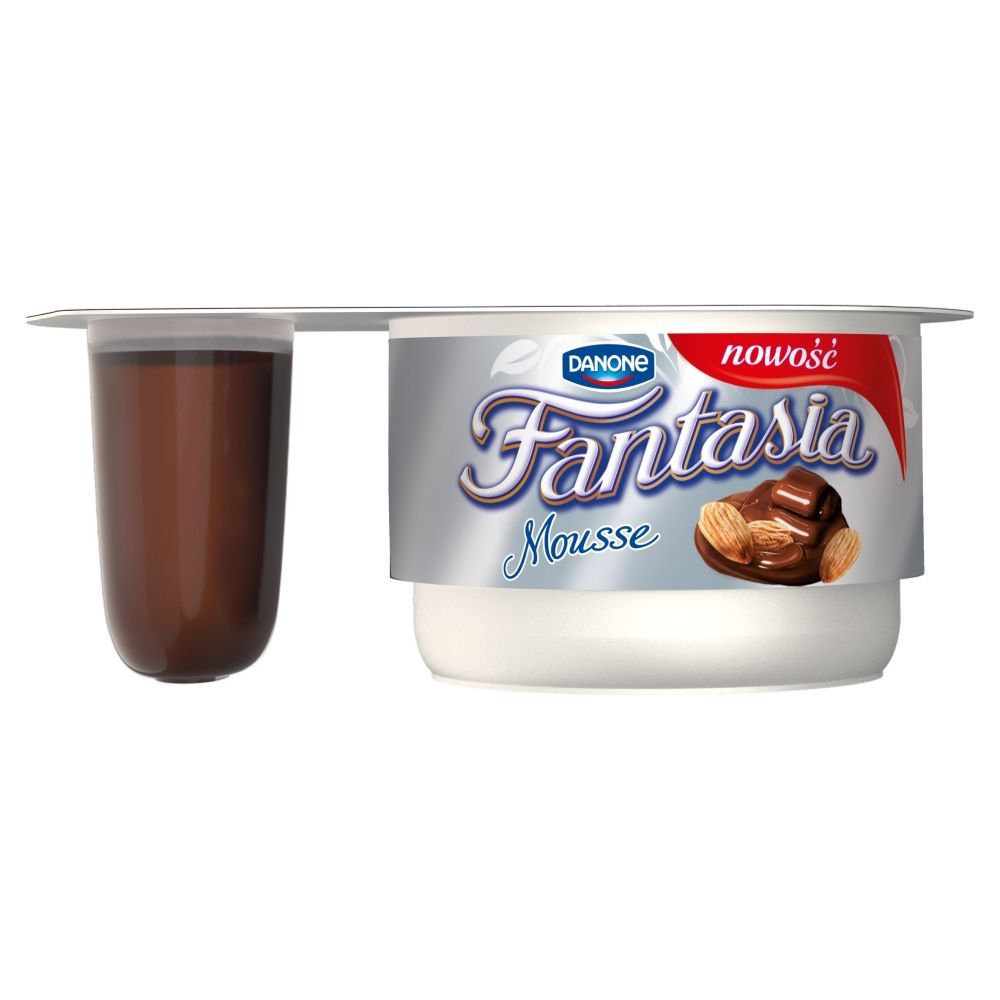 Danone Fantasia Mus jogurtowy z sosem czekoladowo-migdałowym 92 g