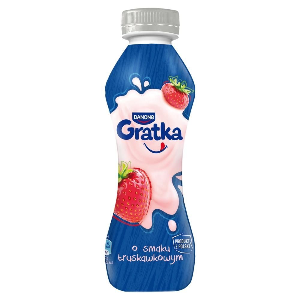 Danone Gratka Produkt mleczny o smaku truskawkowym 280 g