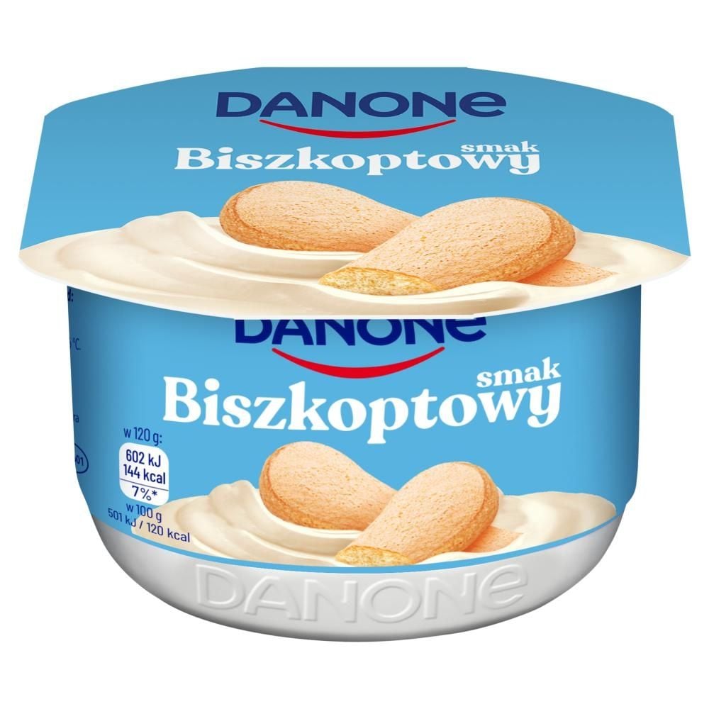 Danone Jogurt kremowy smak biszkoptowy 120 g