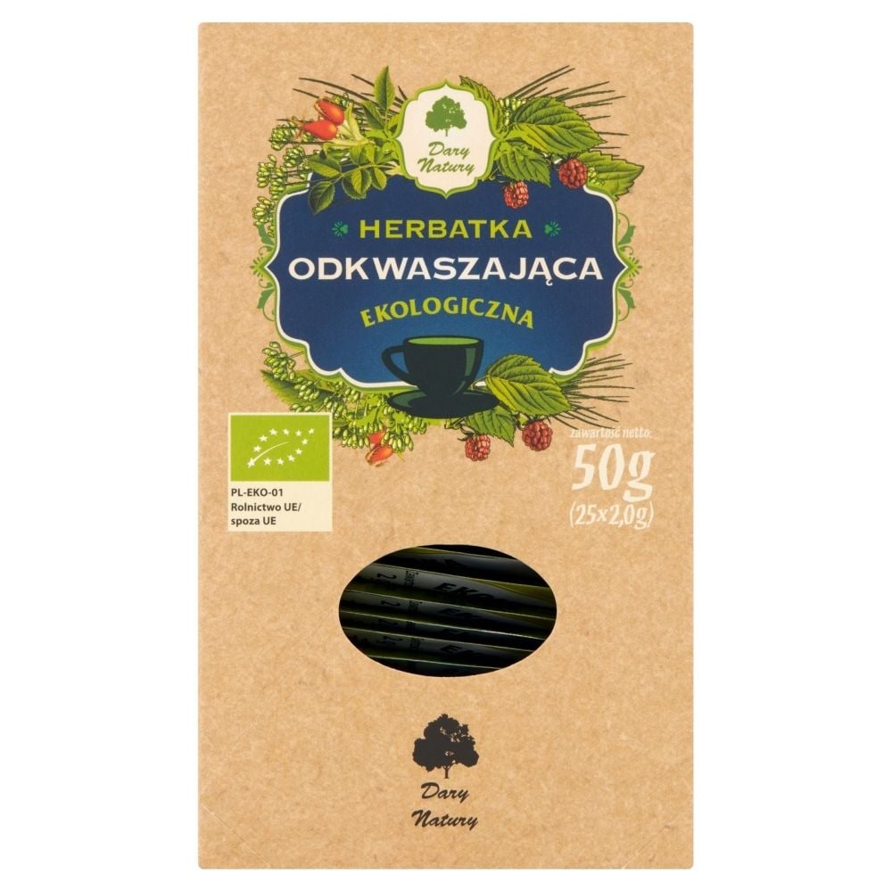 Dary Natury Ekologiczna herbatka odkwaszająca 50 g (25 x 2,0 g)