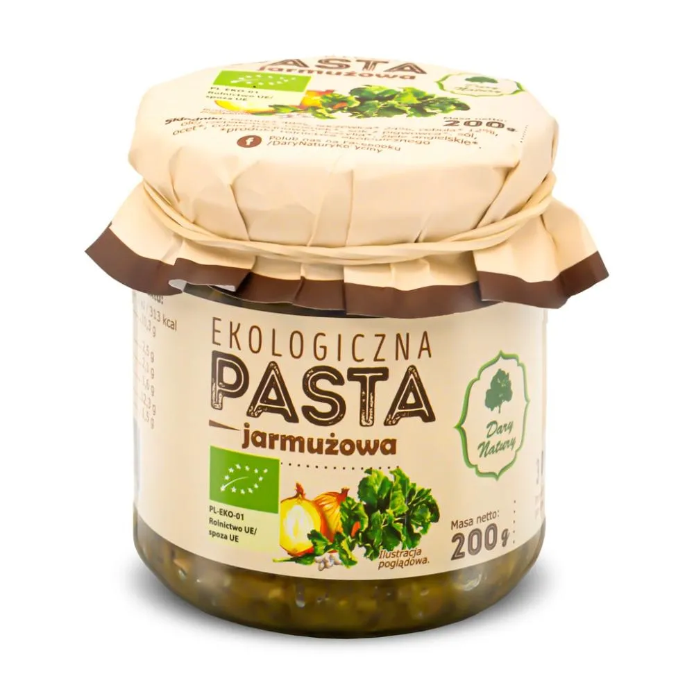 Dary Natury Ekologiczna pasta jarmużowa 200g