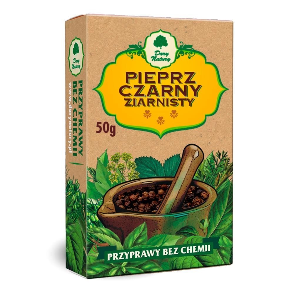 Dary natury Pieprz czarny ziarnisty 50g