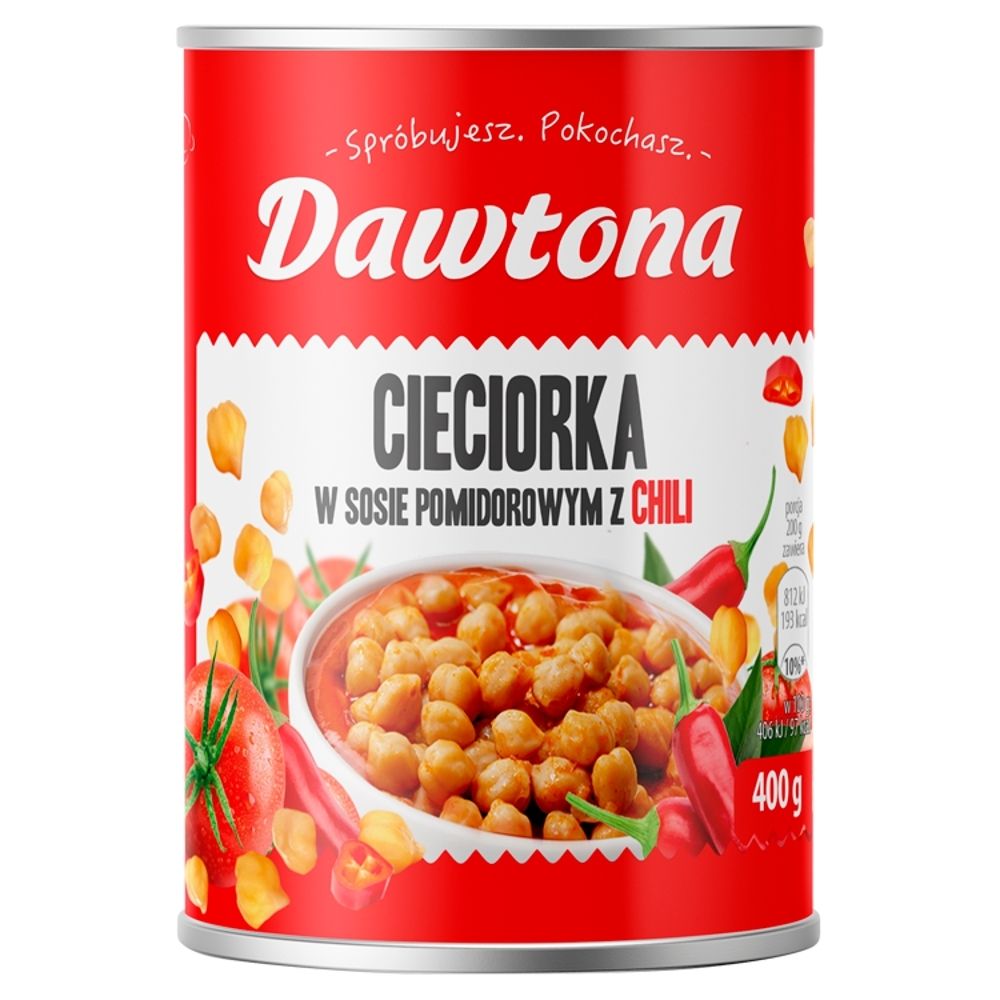 Dawtona Cieciorka w sosie pomidorowym z chili 400 g