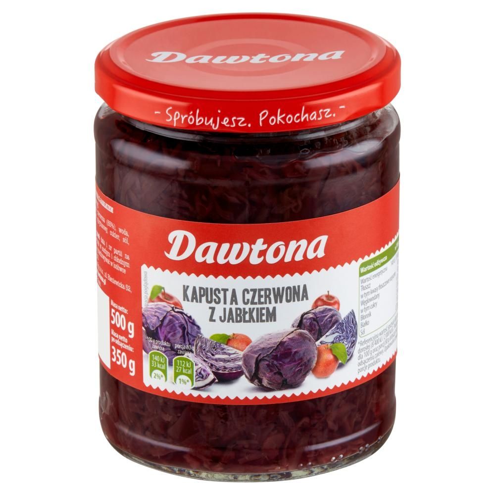 Dawtona Kapusta czerwona z jabłkiem 500 g