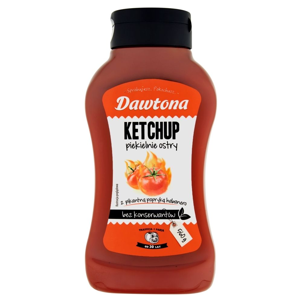 Dawtona Ketchup piekielnie ostry 560 g Zakupy online z dostawą do