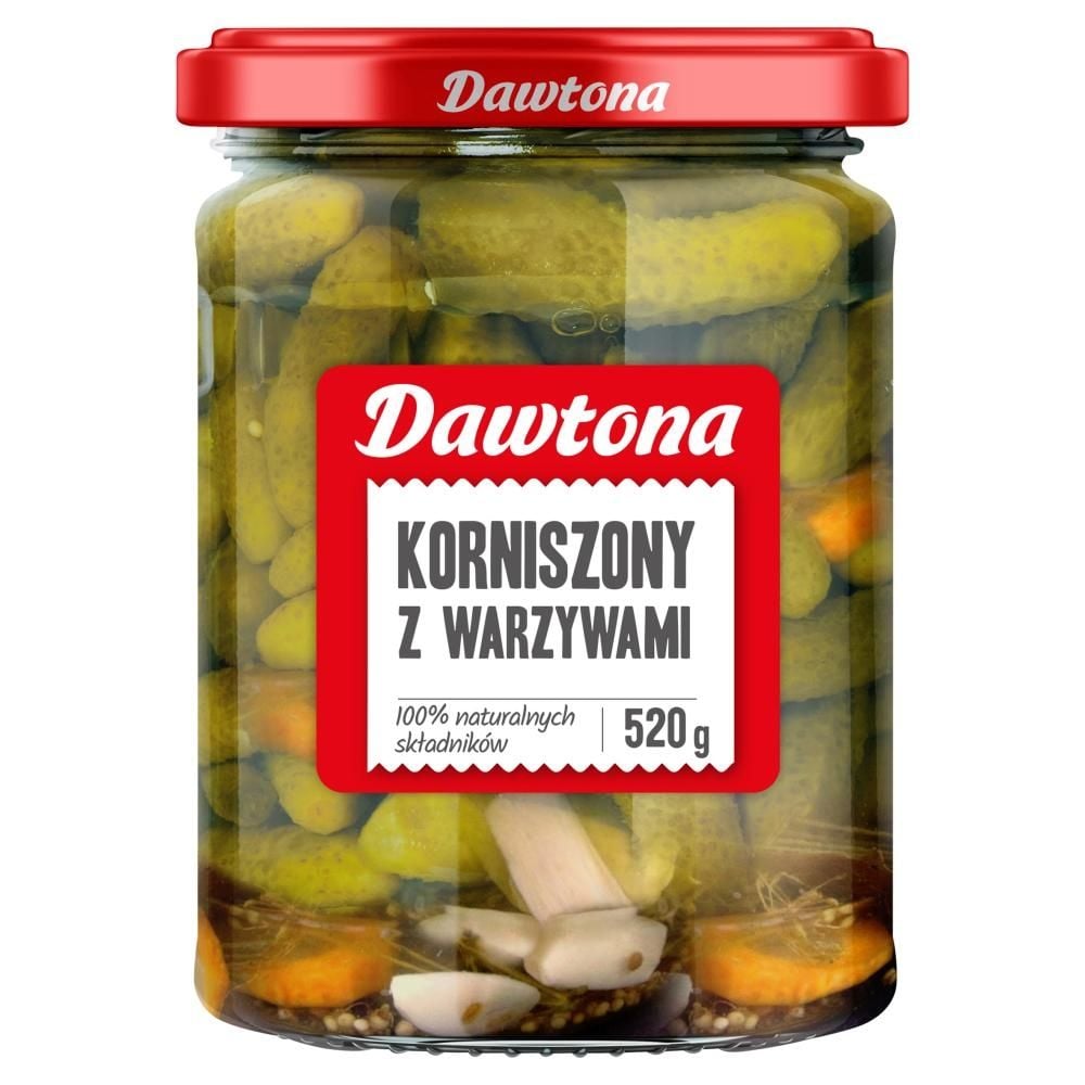 Dawtona Korniszony z warzywami 520 g