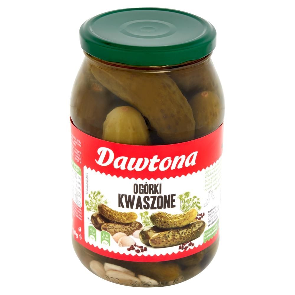 Dawtona Ogórki kwaszone 900 g