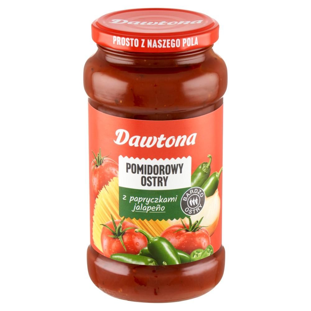 Dawtona Sos pomidorowy ostry z papryczkami jalapeño 520 g