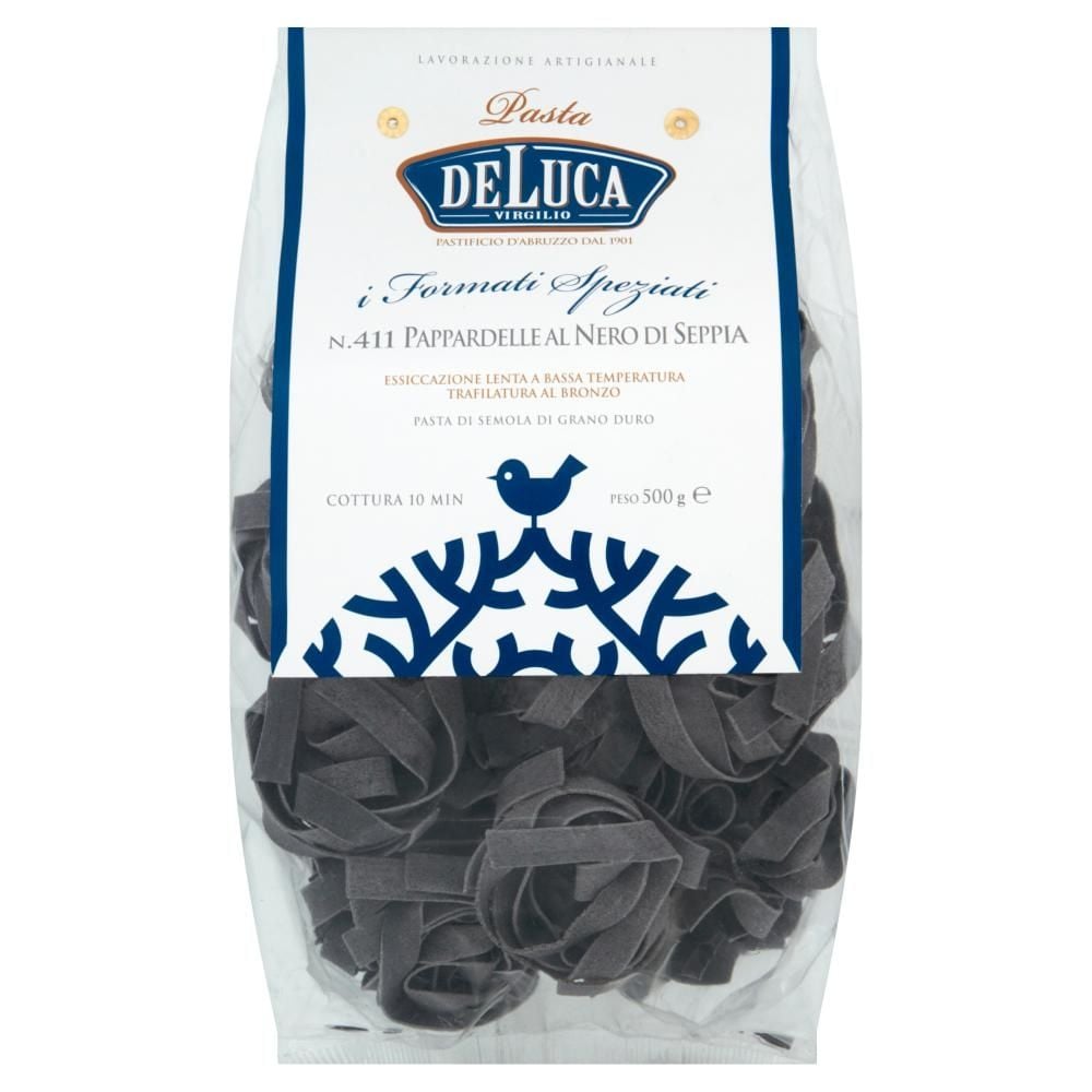 De Luca Makaron Pappardelle czarny 500 g