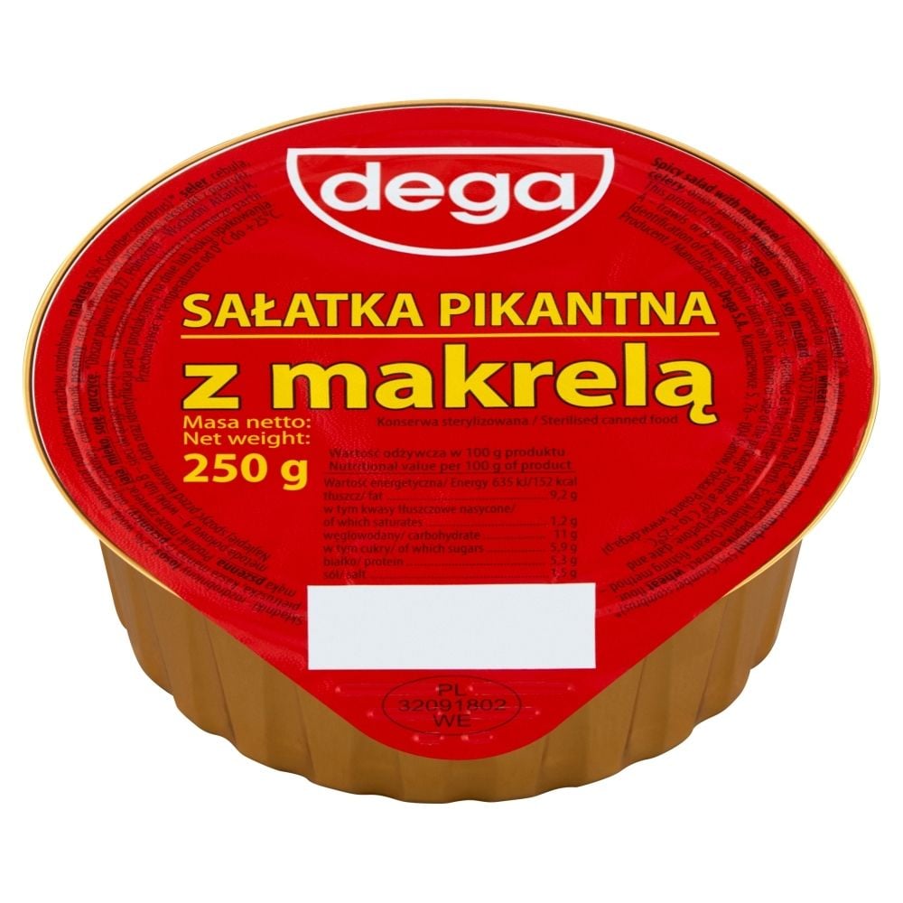 dega Sałatka pikantna z makrelą 250 g