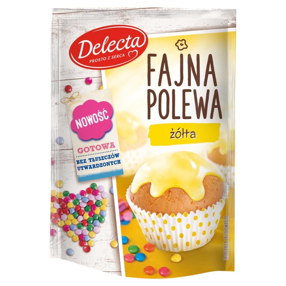 Delecta Fajna polewa żółta 80 g