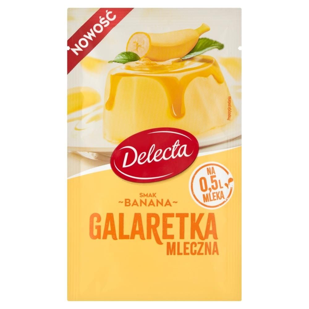 Delecta Galaretka mleczna smak banana 60 g