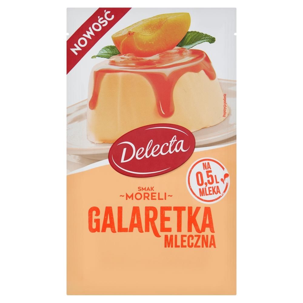 Delecta Galaretka mleczna smak moreli 60 g