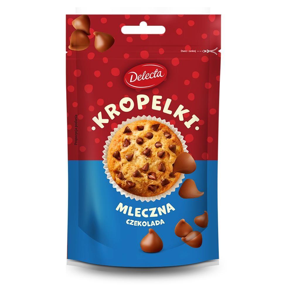 Delecta Kropelki mleczna czekolada 80 g