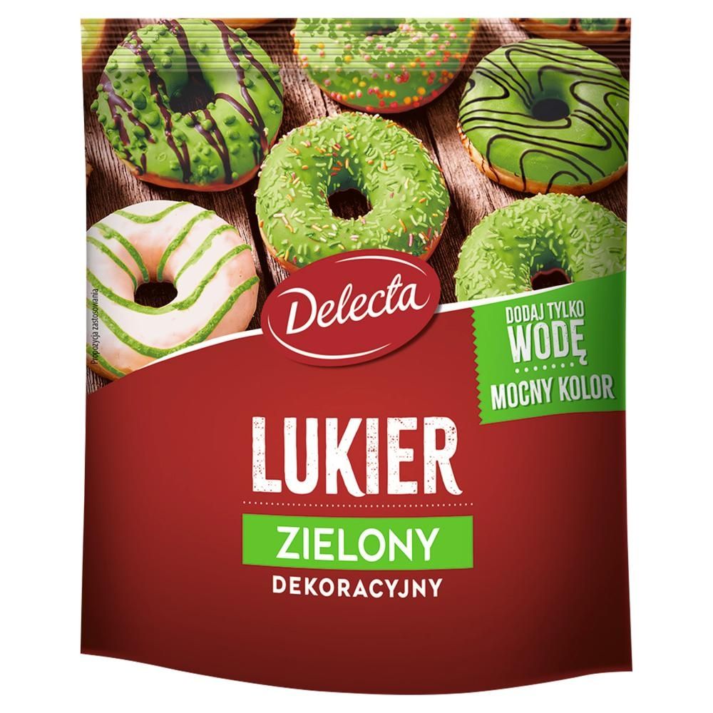 Delecta Lukier dekoracyjny zielony 80 g