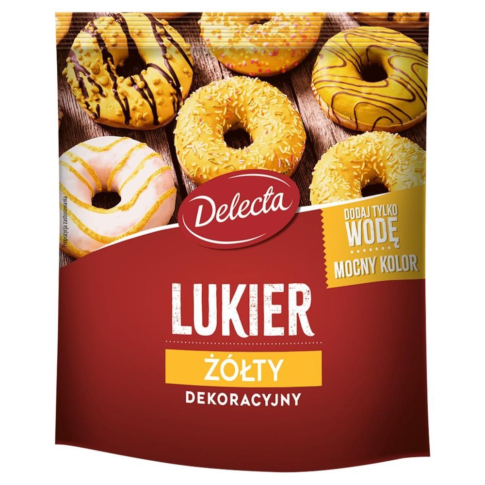 Delecta Lukier dekoracyjny żółty 80 g