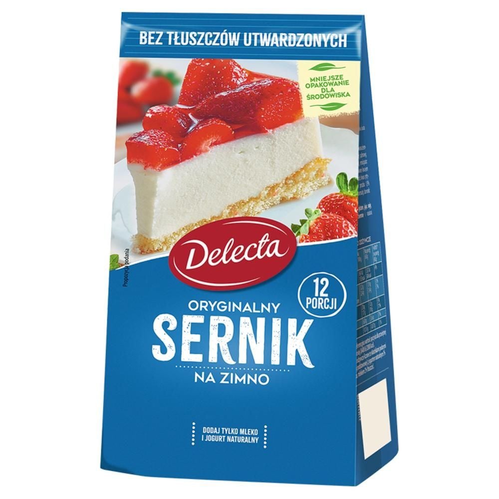 Delecta Oryginalny sernik na zimno mieszanka do przygotowania ciasta 154 g