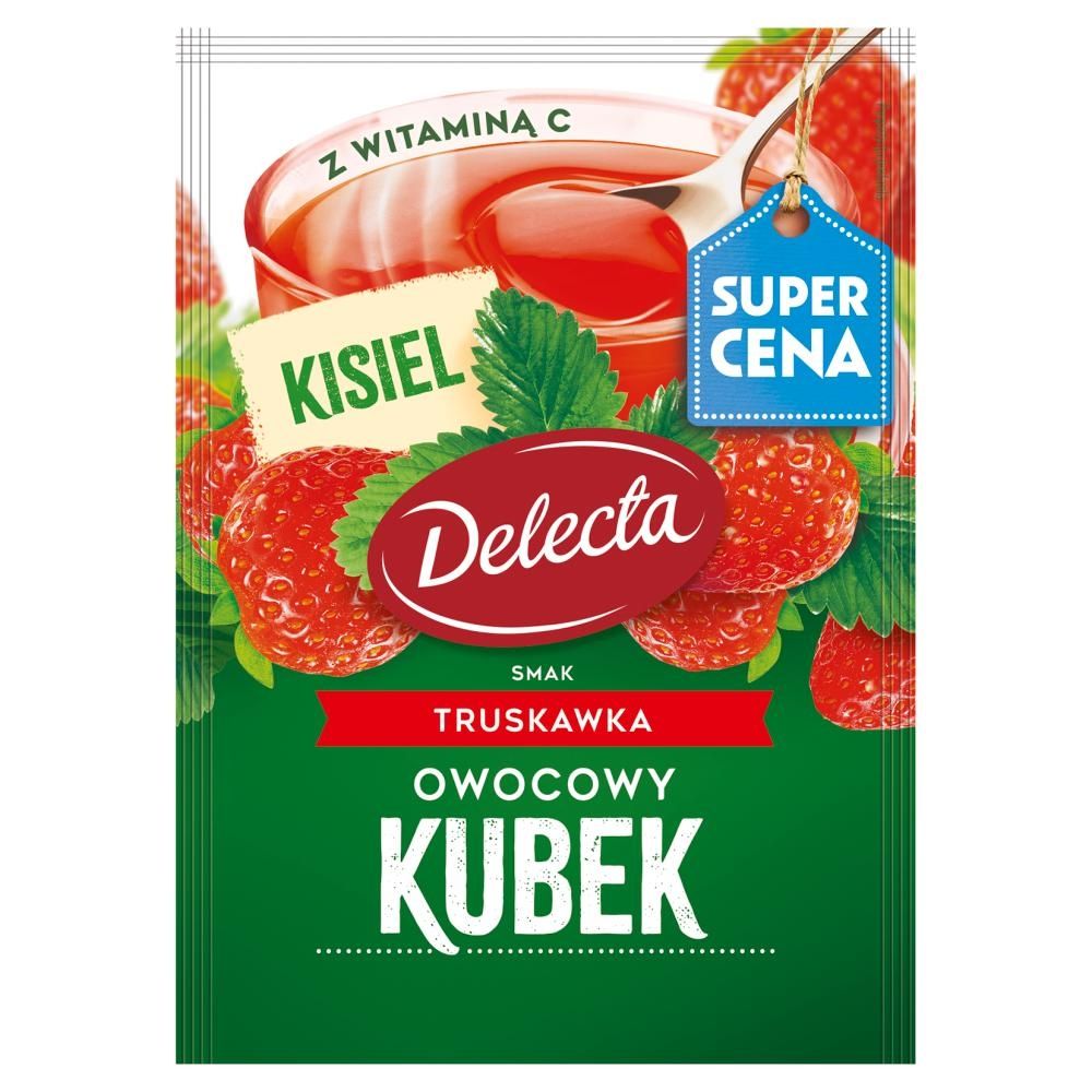 Delecta Owocowy kubek Kisiel smak truskawka 30 g