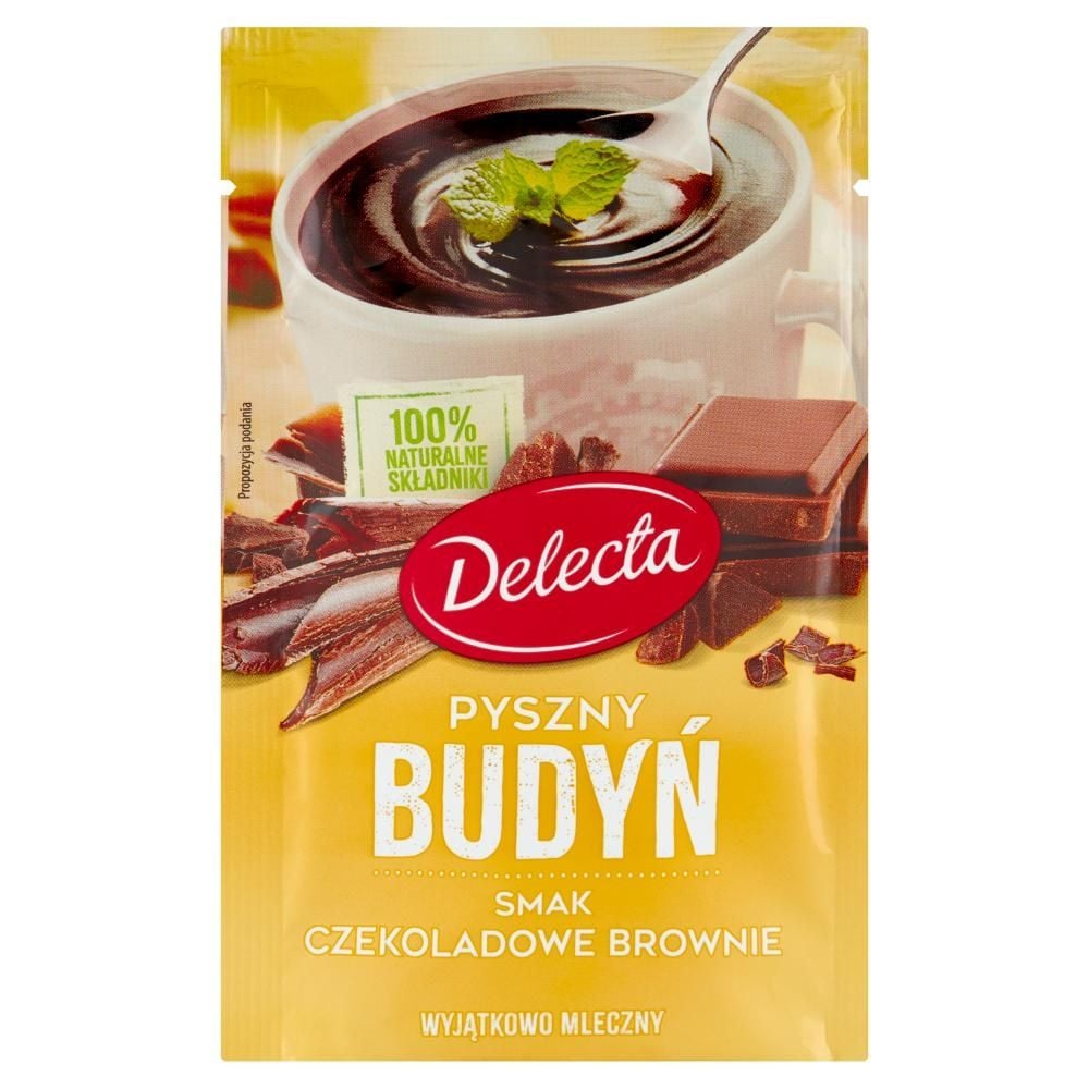 Delecta Pyszny budyń smak czekoladowe brownie 43 g