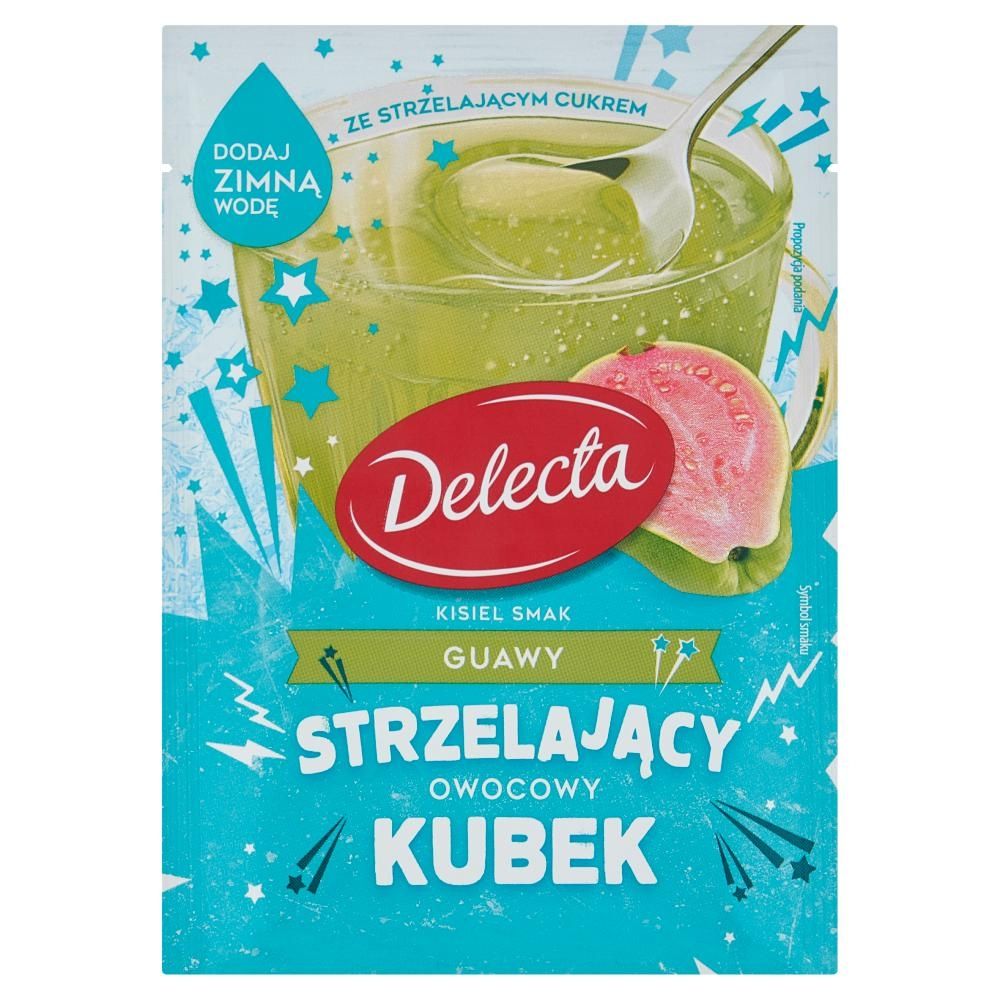 Delecta Strzelający owocowy kubek Kisiel smak guawy 34 g