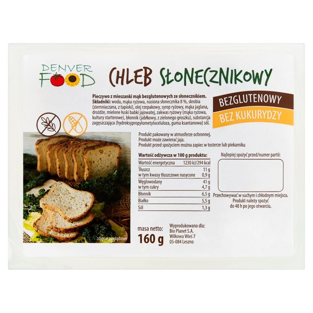 Denver Food Chleb słonecznikowy 160 g