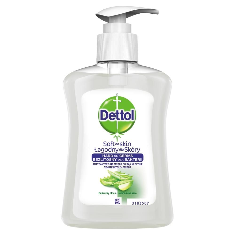 Dettol Antybakteryjne mydło do rąk w płynie delikatny aloes 250 ml