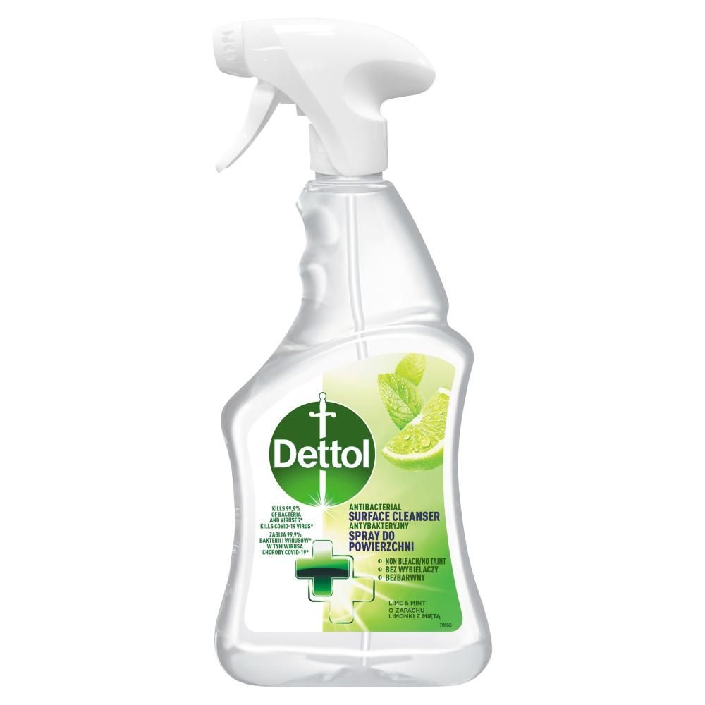 Dettol Antybakteryjny spray do powierzchni o zapachu limonki z miętą 500 ml